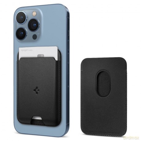 Spigen Valentinus Magsafe Universal Magnetic Card Holder Black