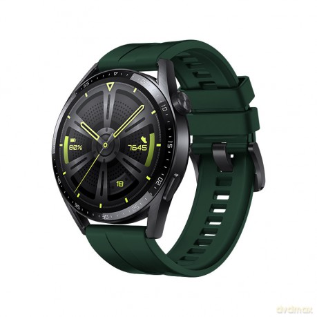Strap One silikonowa opaska pasek bransoleta bransoletka do zegarka Huawei Watch GT 3 42 mm ciemnozielony