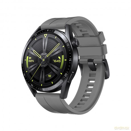 Strap One silikonowa opaska pasek bransoleta bransoletka do zegarka Huawei Watch GT 3 46 mm ciemnoszary