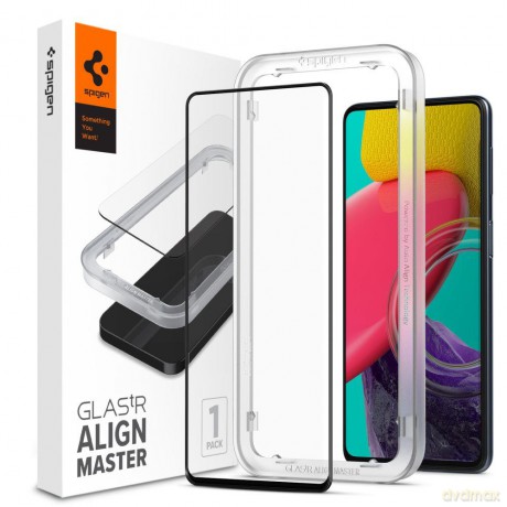 Szkło Hartowane Spigen Alm Glass Fc Galaxy M53 5G Black