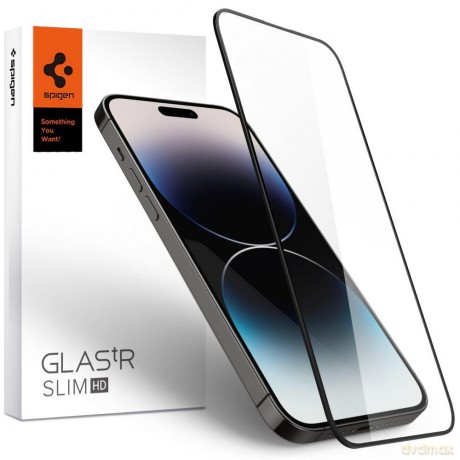 Szkło Hartowane Spigen Glass Fc Iphone 14 Pro Max Black