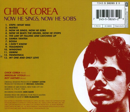 Chick Corea: Now He Sings, Now He Sobs [CD]