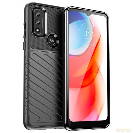 Thunder Case elastyczne pancerne etui pokrowiec Motorola Moto G Play 2022 czarny