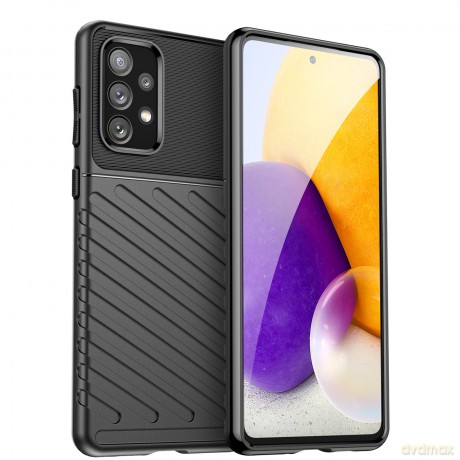 Thunder Case elastyczne pancerne etui pokrowiec Samsung Galaxy A73 czarny
