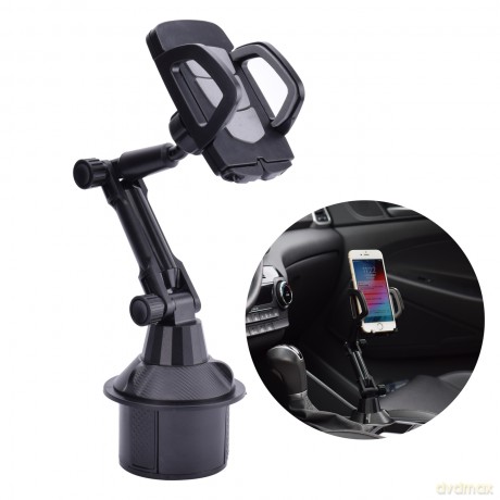 Uchwyt samochodowy do smartfona do miejsca na kubek cup holder czarny [UCHWYT]