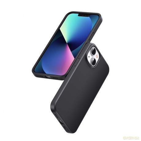 Ugreen LP625 Silky Silicone Protective Case gumowe elastyczne silikonowe etui na telefon do iPhone 14 czarny (90919)