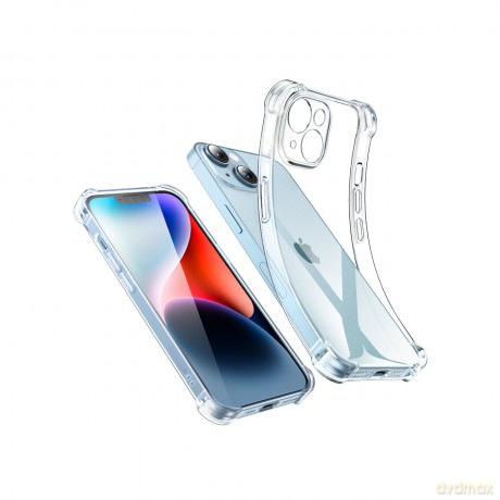 Ugreen żelowe etui ze wzmocnionymi narożnikami Bright Cushion Protective Case do iPhone 14 Plus przezroczyste (LP602)