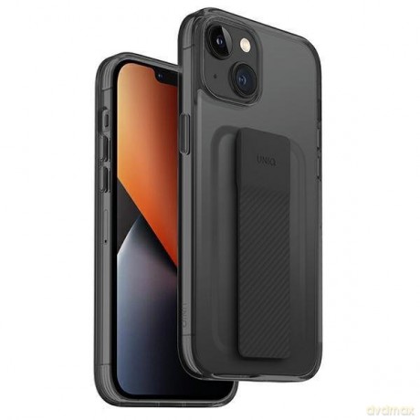 UNIQ etui Heldro Mount iPhone 14 Plus 6,7" czarny/vapour smoke