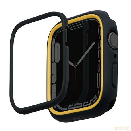 UNIQ etui Moduo Apple Watch Series 4/5/6/7/8/SE 40/41mm czarny-musztardowy/midnight-mustard