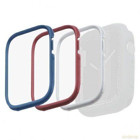 UNIQ ramki do Moduo 3in1 Apple Watch Series 4/5/6/7/8/SE 44/45mm Niebieski-Czerwony-Biały/Blue-Red-White