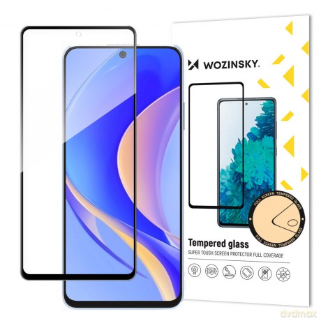 Wozinsky Full Glue szkło hartowane Huawei nova Y90 na cały ekran z ramką czarny (case friendly)