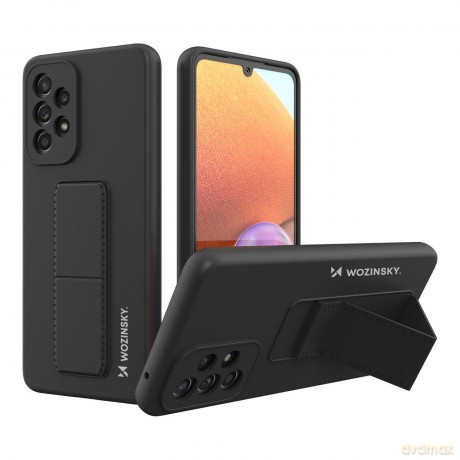 Wozinsky Kickstand Case silikonowe etui z podstawką etui Samsung Galaxy A33 5G czarne