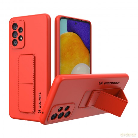 Wozinsky Kickstand Case silikonowe etui z podstawką etui Samsung Galaxy A53 5G czerwone