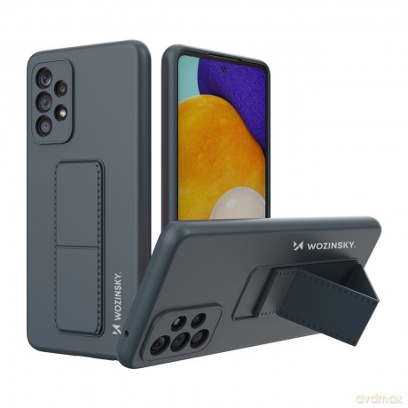 Wozinsky Kickstand Case silikonowe etui z podstawką etui Samsung Galaxy A53 5G granatowe