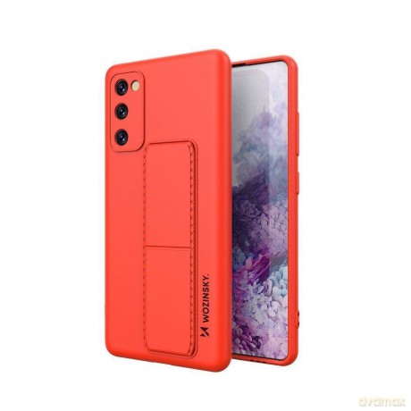 Wozinsky Kickstand Case silikonowe etui z podstawką etui Samsung Galaxy S20 FE 5G czerwone