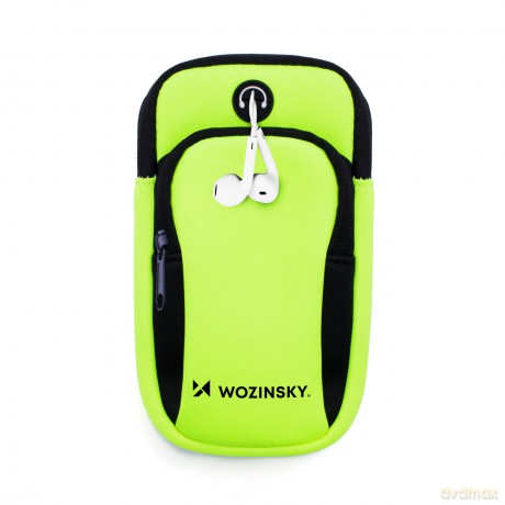 Wozinsky opaska na telefon do biegania armband zielona (WABGR1)