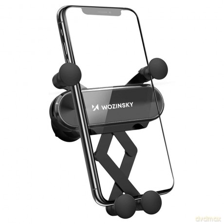 Wozinsky uchwyt na telefon do samochodu grawitacyjny na kratkę wentylacyjną czarny (WCH-05) [UCHWYT]