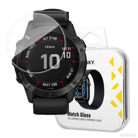 Wozinsky Watch Glass hybrydowe szkło do Garmin Fenix 6X Pro czarny