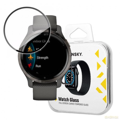 Wozinsky Watch Glass hybrydowe szkło do Garmin Venu 2S czarny