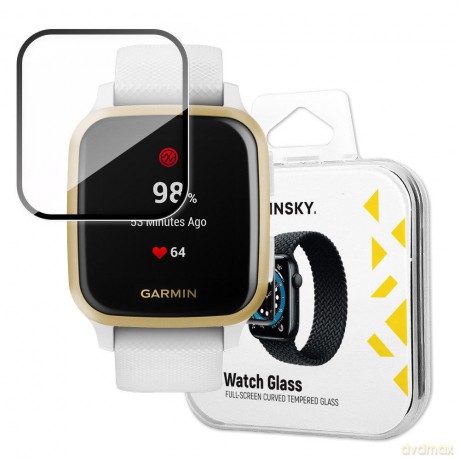 Wozinsky Watch Glass hybrydowe szkło do Garmin Venu Sq czarny