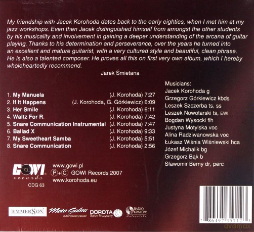 Jacek Korohoda: If It Happens (digipack) [CD]