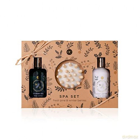 Accentra Bath care set with Winter Spa massage brush
