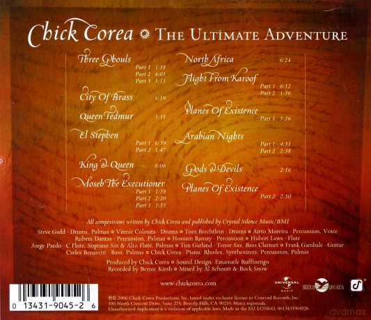 Chick Corea: The Ultimate Adventure [CD]