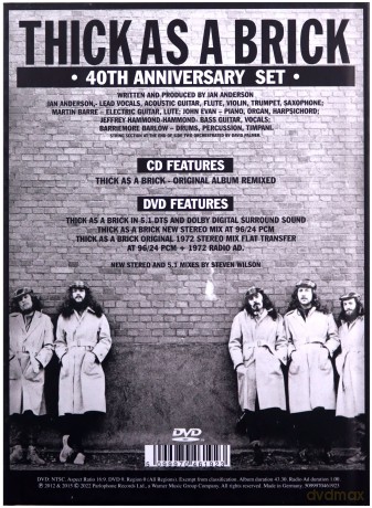 Jethro Tull: Thick As A Brick (40th Anniversary) - Limited (digibook) [2CD]