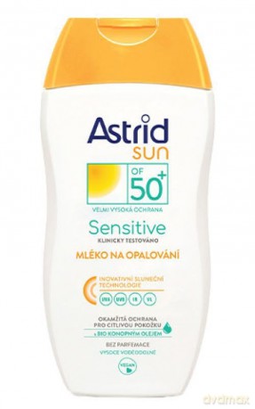 Astrid Suntan lotion for sensitive skin OF 50+ 150 ml