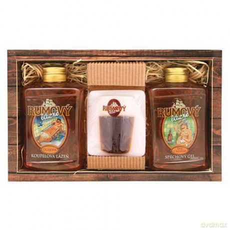 Bohemia Gifts Bath care gift set Pivrnec rum spa