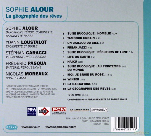 Sophie Alour: La Geographie Des Reves [CD]