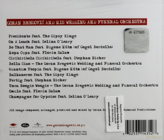 Goran Bregovic: Champagne For Gypsies [CD]