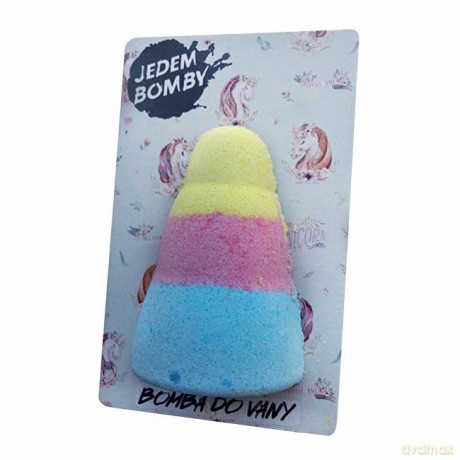 Bohemia Gifts Sparkling foam bath bomb Unicorn´s horn 110 g