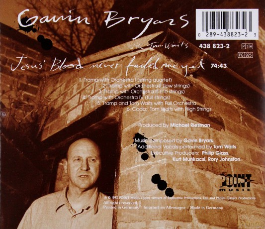 Gavin Bryars: Bryars: Jesus'blood Never [CD]