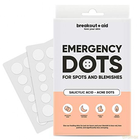 Breakout+aid Acne patches with salicylic acid Emergency Dots 48 pcs