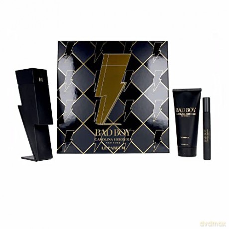 Carolina Herrera Bad Boy Le Parfum - woda perfumowana 100 ml + sprchový gel 100 ml + woda perfumowana 10 ml
