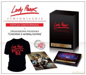 Lady Pank: Symfonicznie + T-shirt rozmiar L + Przypinka + Pocztówka BOX [2CD]
