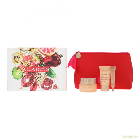 Clarins Skin care gift set with Extra Firming cosmetic bag