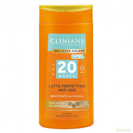 Clinians Mléko na opalování SPF 20 Protective (Anti-Ageing Sun Milk) 200 ml