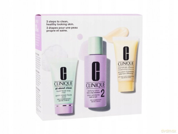 Clinique 3 Steps to Clean cleansing care gift set for dry to combination skin