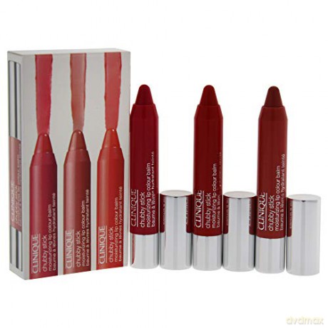 Clinique Chubby Trioset 3 x 3 g moisturizing lipstick gift set