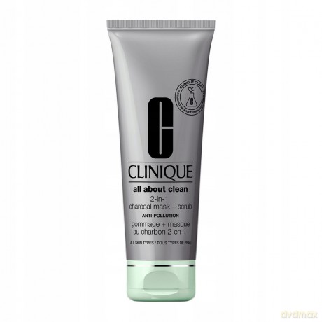 Clinique Detox mask and peeling All About Clean (2-in-1 Charcoal Mask + Scrub) - Volume: 100 ml