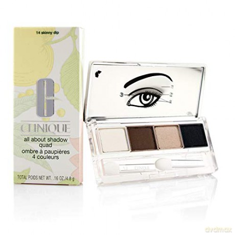 Clinique Powdery eyeshadow (All About Shadow Quad) 4.8 g - Shade: 14 Skinny Dip