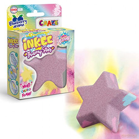 Craze Šumivá bomba do koupele Inkee Foamy Star 1 ks