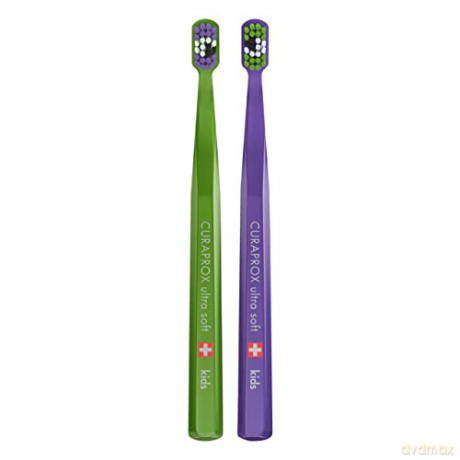Curaprox Children´s toothbrush Kids Ultra Soft Little Bacteria 2 pcs