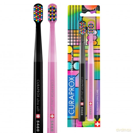 Curaprox Ultra fine toothbrush CS 5460 Duo 80`s Edition 2 pcs
