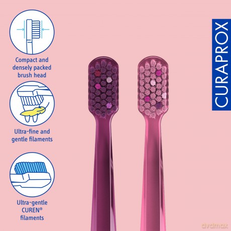 Curaprox Very fine toothbrush 5460 Ultra Soft Duo Fun Edition 2 pcs