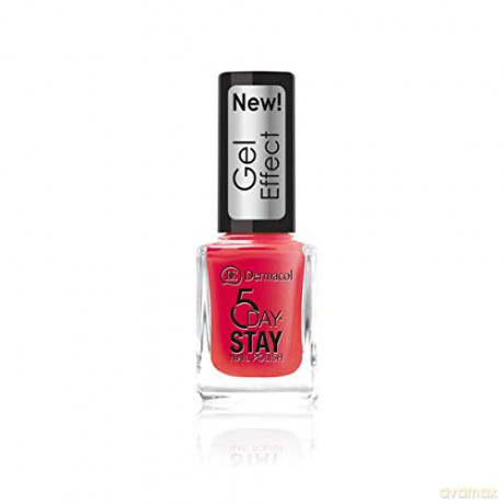 Dermacol 5 Day Stay (Nail Polish Gel Effect) 12 ml gel nail polish - Shade: 28 Moulin Rouge