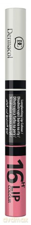 Dermacol Long-lasting lip color and gloss 2in1 16h Lip Colour - Shade: 16