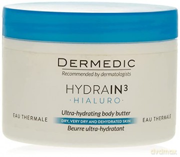 DERMEDIC Ultra moisturizing body butter for dry and very dry skin Hydrain3 Hyaluro 225 ml